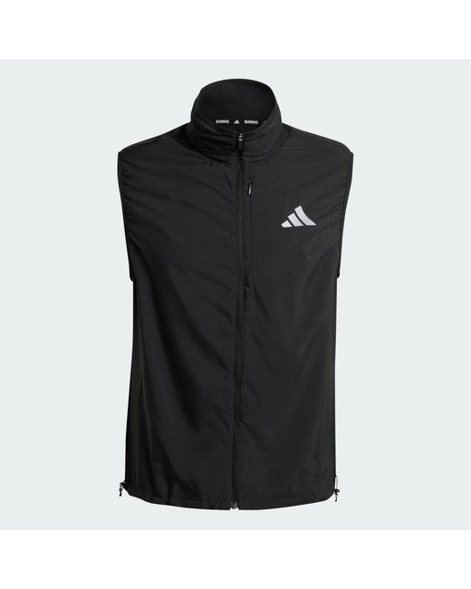 Chaleco De Running Adi365 Essentials Adidas de hombre de color Black