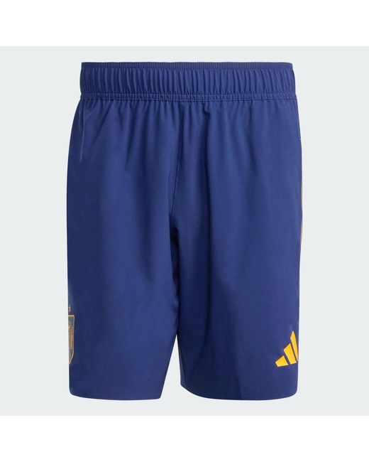 Adidas Blue Spain Tiro Travel Shorts for men