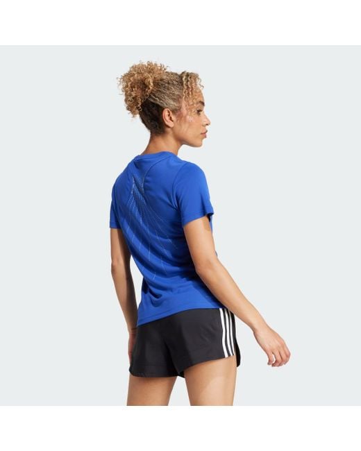 Adidas Blue Designed For Training Heat.Rdy Hiit T-Shirt