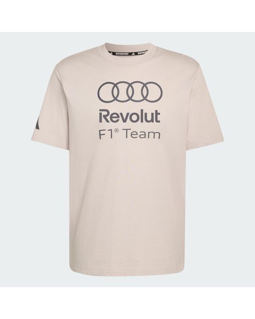 Adidas Natural Motorsport Audi Revolut F1 Team Dna Graphic Tee Ke6123 for men