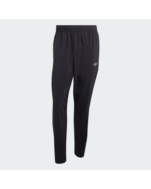 Adidas Black Tech Trefoil Essentials Woven Pant for men