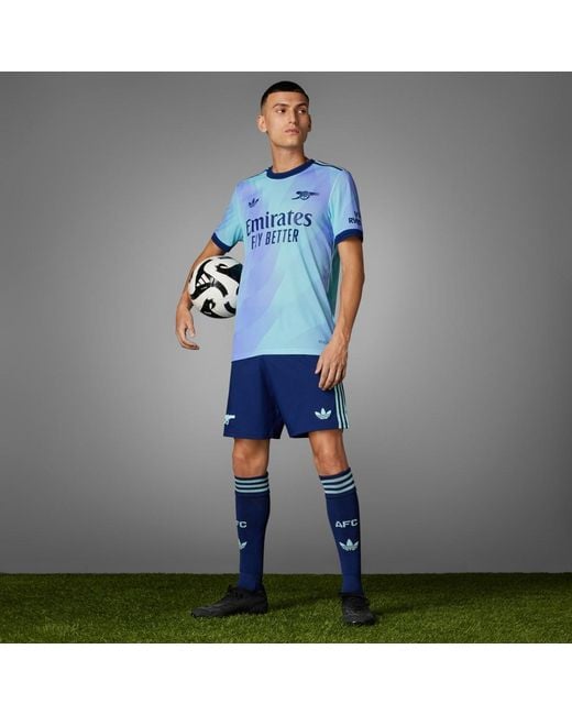 Adidas Blue Arsenal 24/25 Third Authentic Jersey for men