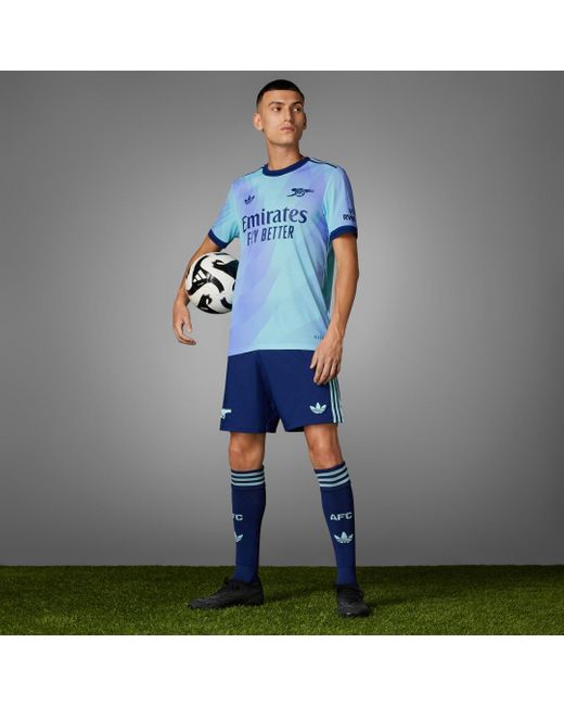 Adidas Blue Arsenal 24/25 Third Authentic Jersey for men