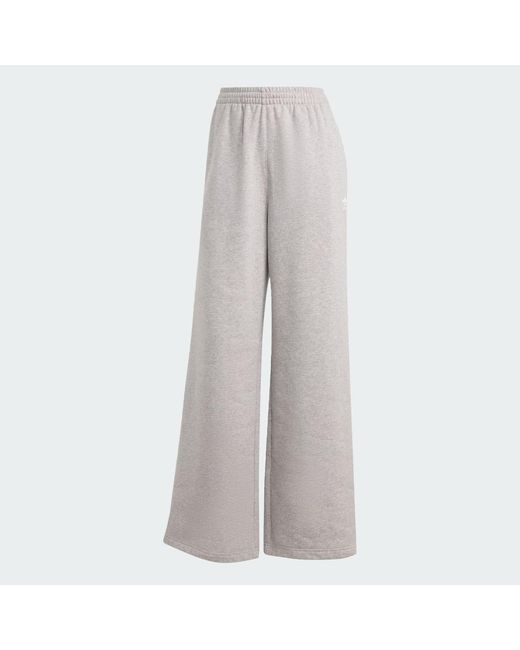 Adidas Gray Essentials Wide Leg Pant Fleece