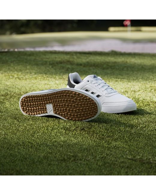 Adidas White Retrocross 24 Spikeless Golf Shoes