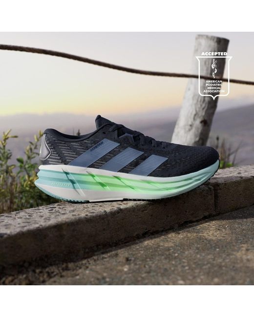 Adidas Blue Adistar 4 Running Shoes for men
