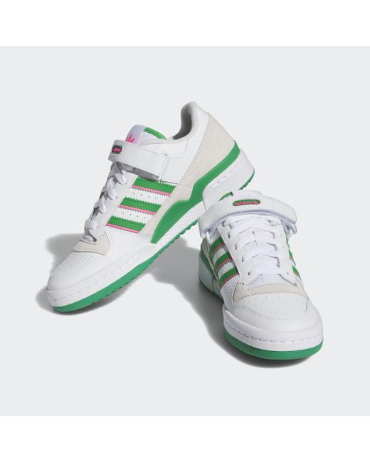 Adidas Green Forum Low Shoes