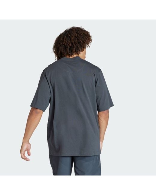 Adidas Blue Juventus Lfstlr Oversized T-shirt for men