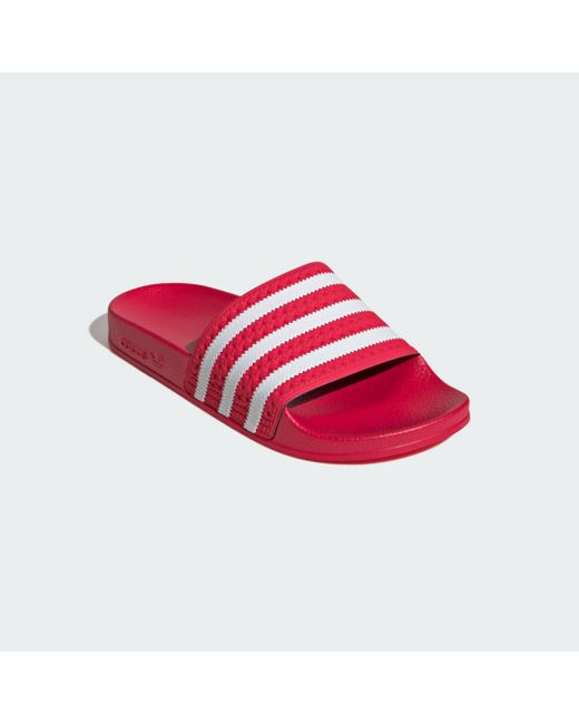Adidas Red Adilette Slides