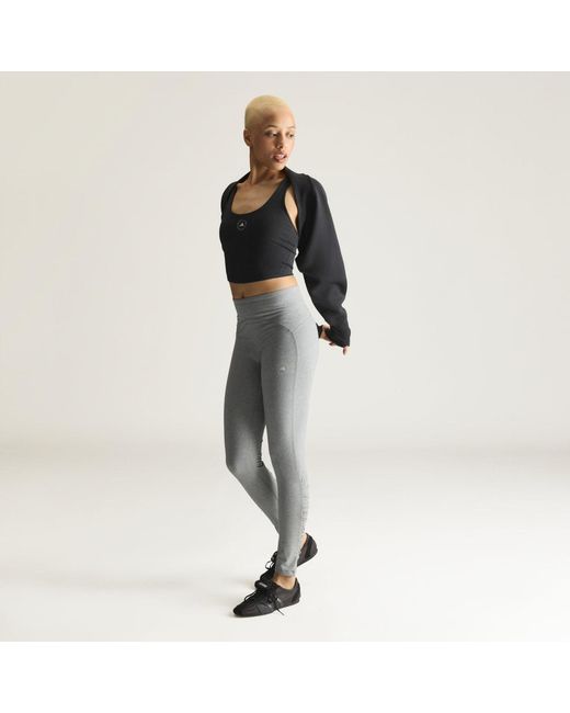 Adidas Gray By Stella Mccartney Studio Cotton Leggings