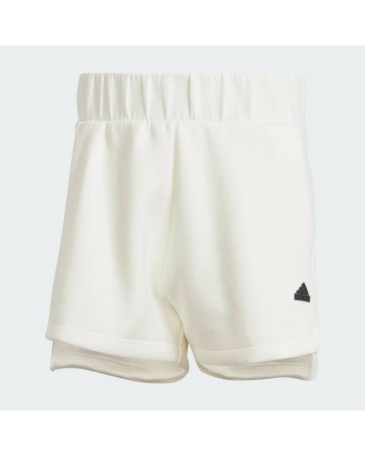 Adidas White Z.N.E. Shorts