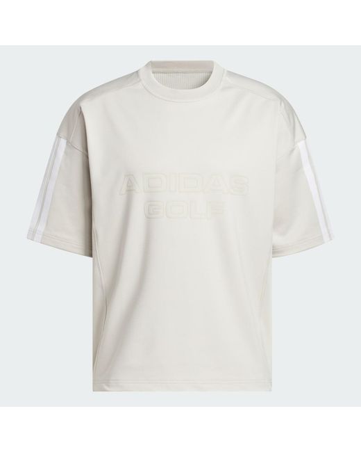 Adidas White Beyond Graphic Short Sleeve Crewneck Sweatshirt for men