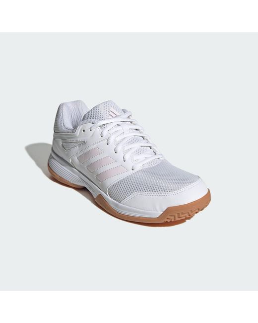 Adidas White Speedcourt Indoor Shoes