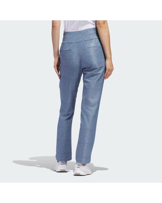 Adidas Blue Women's Ultimate365 Printed Flare Trousers