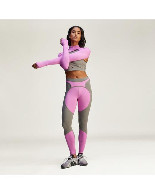 Adidas Pink By Stella Mccartney Two-Tone Leggings