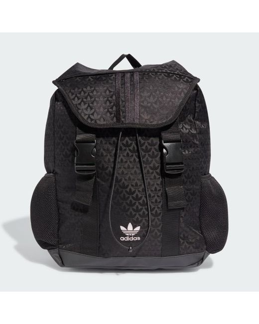 Adidas Black Trefoil Monogram Jacquard Backpack