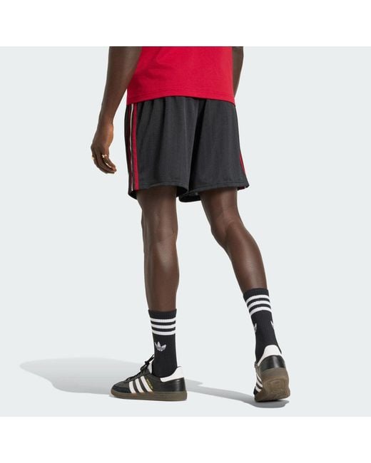 Adidas Black Football Manchester United Originals Short Jz2229 for men