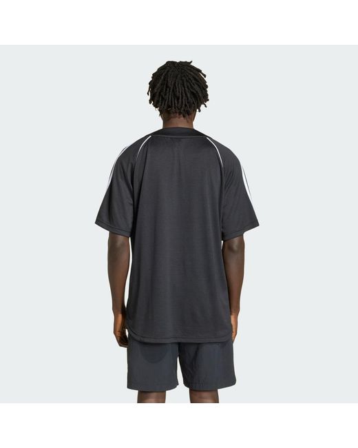Adidas Black Adicolor Baseball Jersey for men
