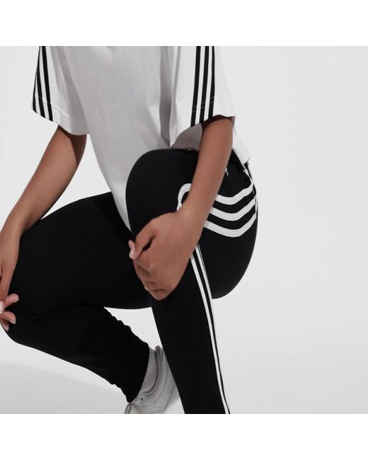 Adidas Black Essentials 3-stripes French Terry Cuffed Joggers