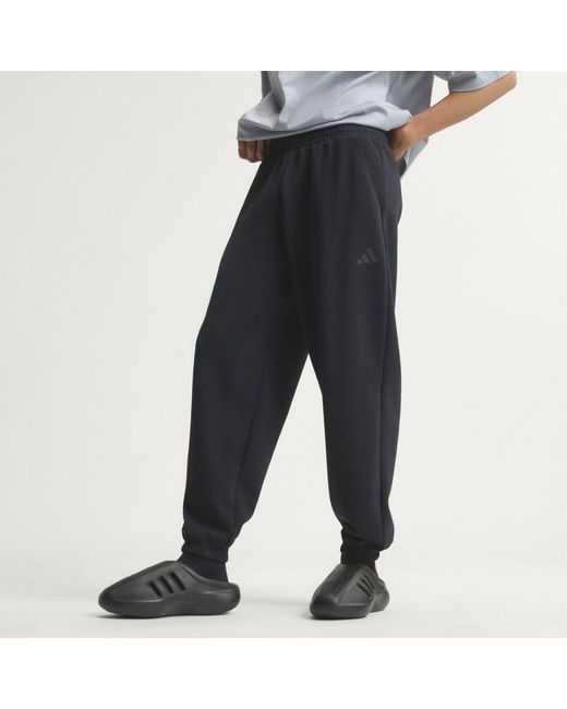 Adidas Black Soft Lux Tracksuit Bottoms for men