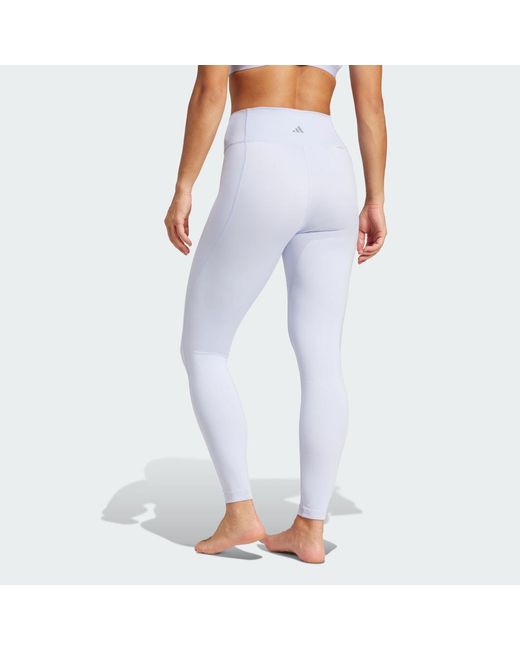 Adidas Purple All Me Essentials Full-Length Leggings