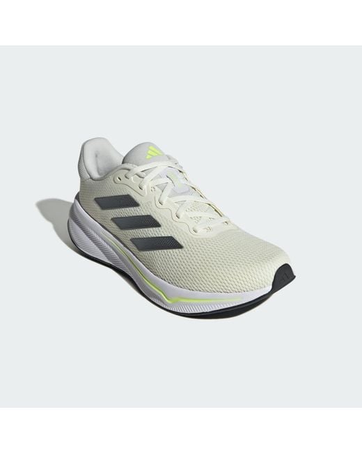 Adidas White Response Shoes for men