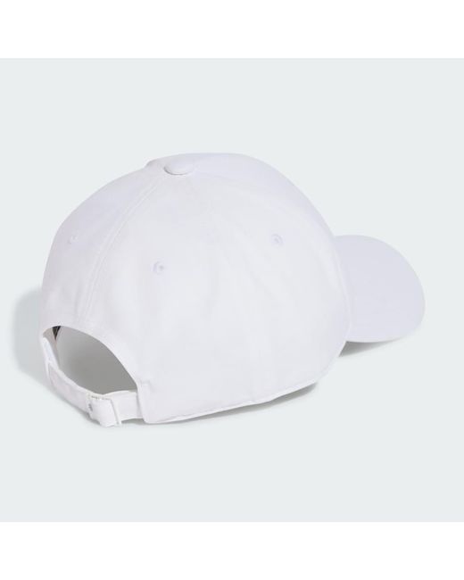 Adidas White Baseball Cotton Kappe