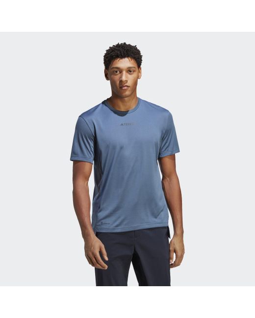 adidas TERREX Multi T-Shirt in Blau für Herren | Lyst DE
