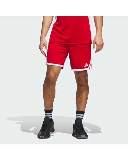 Adidas Red 3G Speed Basketball Aeroready Shorts for men