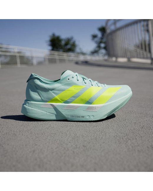 Adidas Yellow Adizero Adios Pro 4 Shoes