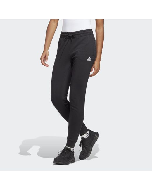 Adidas Black Essentials Linear French Terry Cuffed Hose