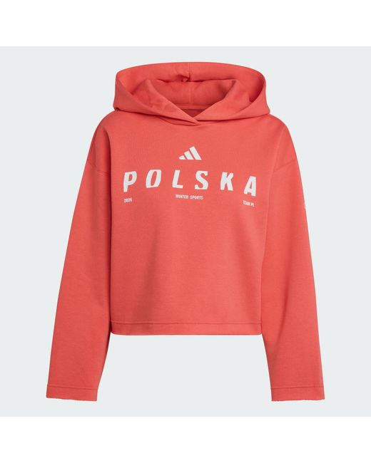 Adidas Red Poc Gfx Hoody W
