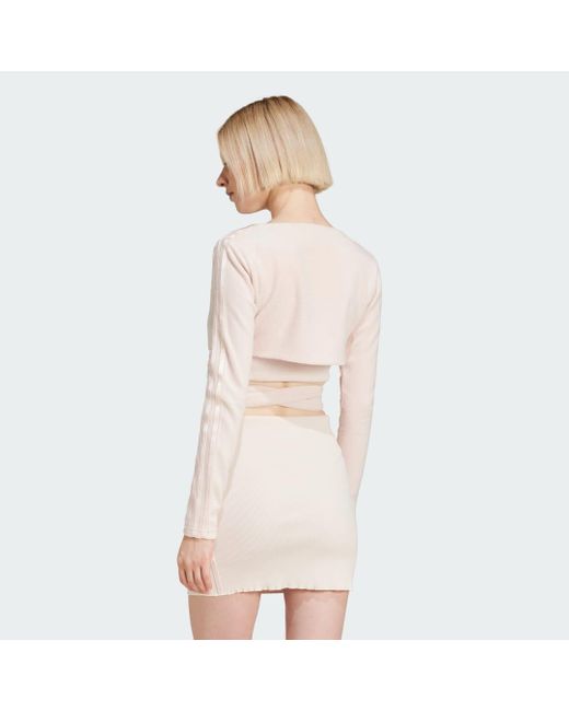 Adidas Originals Natural Wraparound Cardigan