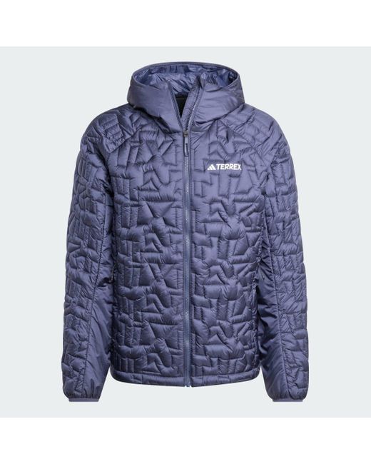 Giacca Terrex Xperior Primaloft Loose Fill Insulated Hooded di Adidas in Blue da Uomo
