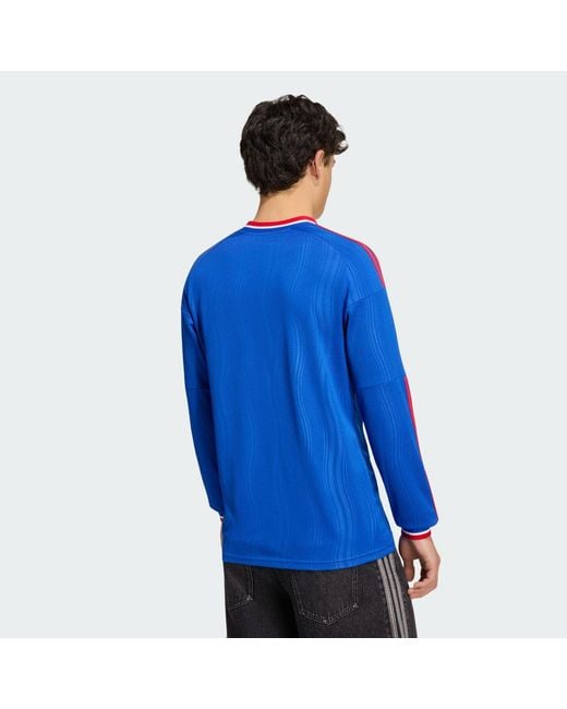 Adidas Blue Manchester United 26/27 Away Jersey Longsleeve for men