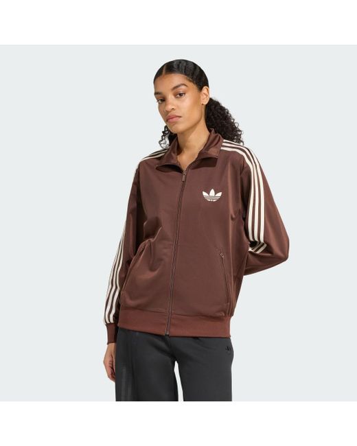 Adidas Brown Adicolor Classics Firebird Loose Track Top
