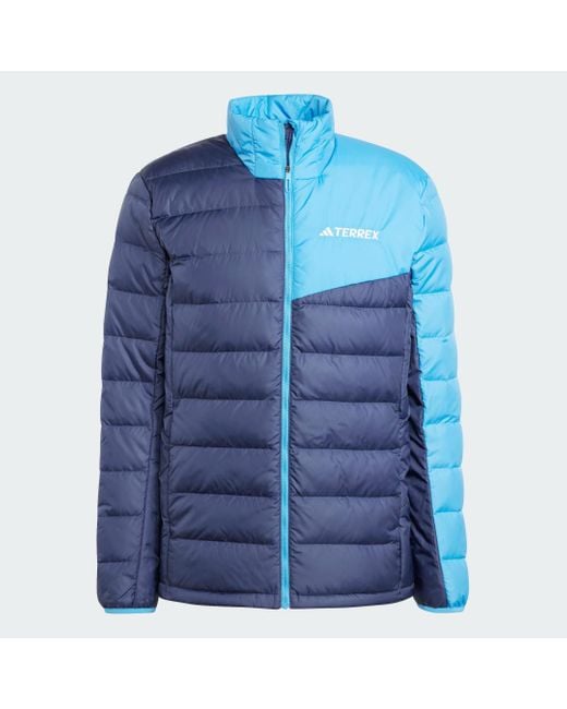 Adidas Blue Terrex Multi Light Down Jacket for men