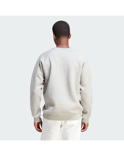 Adidas Gray Trefoil Essentials Crewneck for men