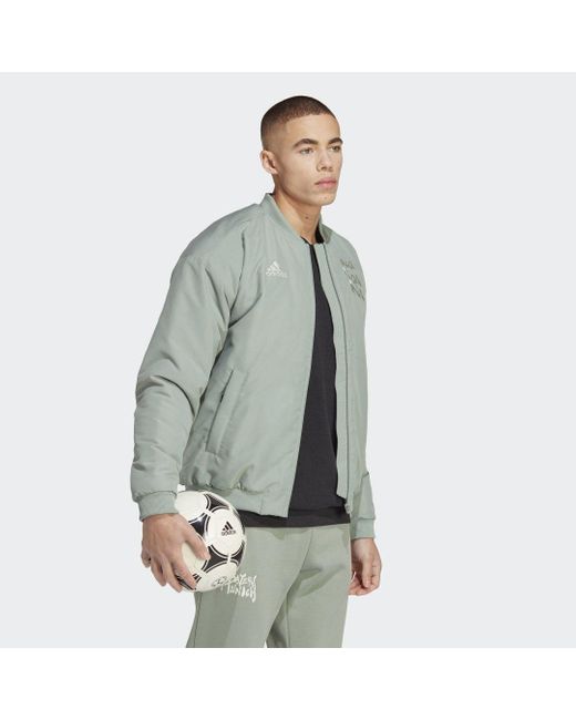 Adidas Green Fc Bayern Chinese Story Padded Jacket for men