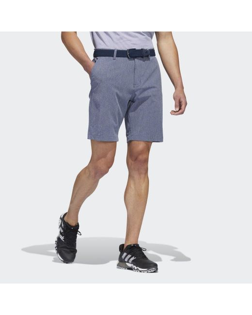 Adidas Blue Golf S Crosshatch Shorts for men
