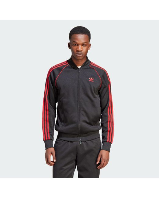 Track Jacket Adicolor Classics Sst di Adidas in Black da Uomo
