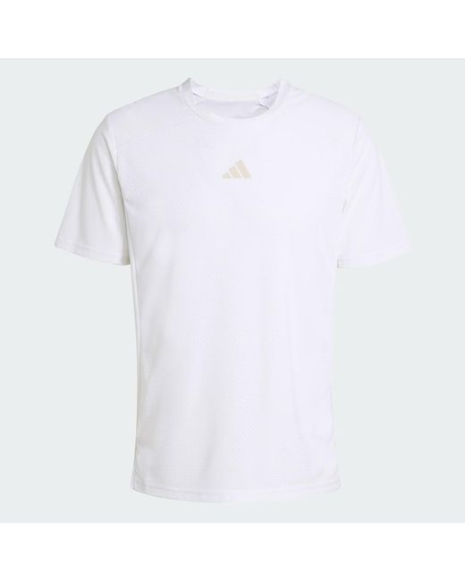 Adidas Blue Gym & Training Climacool 3D T-Shirt Kq7503 for men