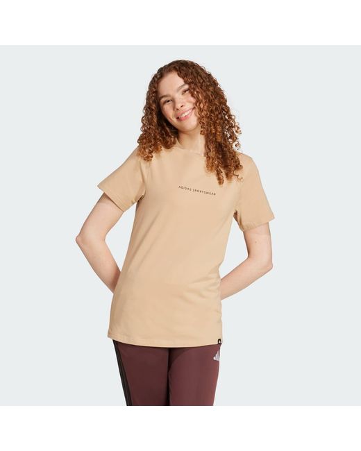 Adidas Natural Codes Doodle Camp Graphic Tee