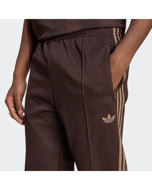 Adidas Brown Classic Track Pants for men