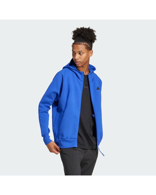 Adidas zne deals hoodie blue