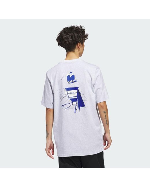 T-shirt Henry Jones Tyshawn Short Sleeve di Adidas in White da Uomo