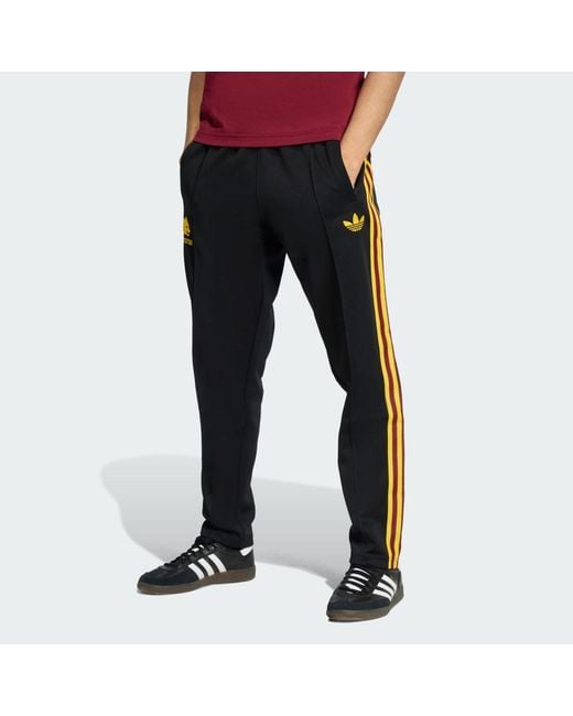 Adidas Black As Roma Originals Tracksuit Bottoms for men