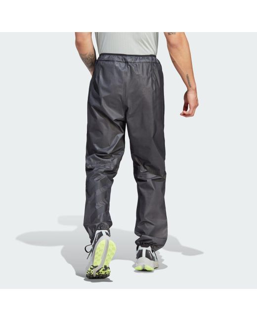 Pantaloni Terrex Xperior Light 2.5-Layer Rain di Adidas in Gray da Uomo