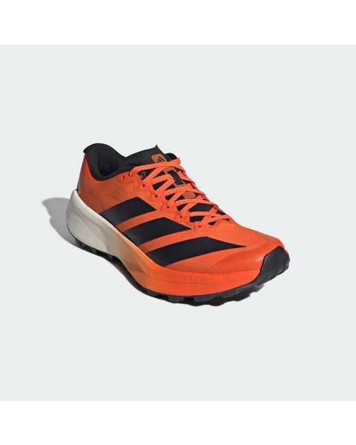 Adidas Red Terrex Agravic 4 Trail Running Shoes for men