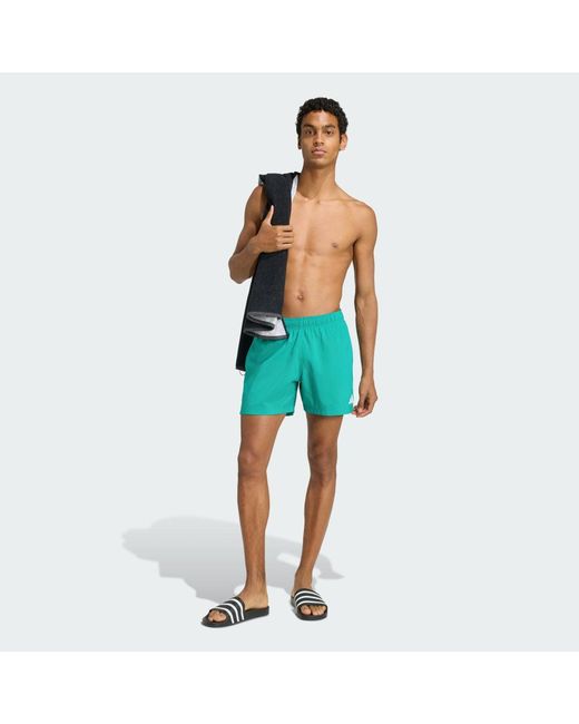 Adidas Green Swim Shorts 5 Inch for men